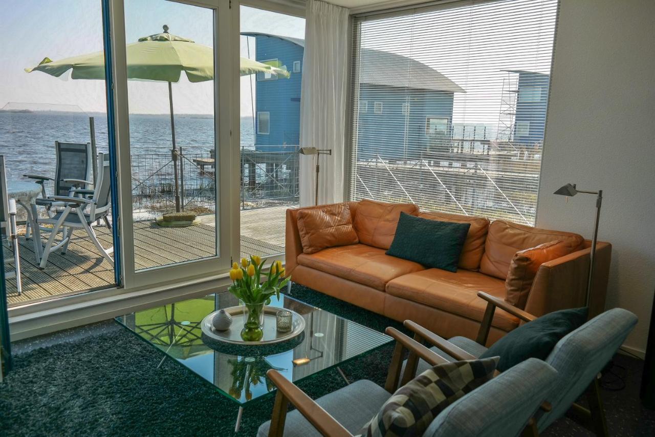 6 Pers. Waterfront Home Seeblick, Equipped Stilt House On The Water Anjum Zewnętrze zdjęcie